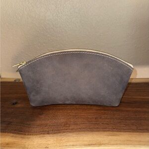 Portland Leather Goods Groupie Grey Eclipse Make-up Bag